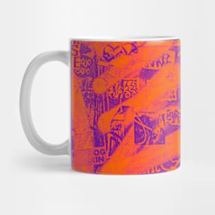 Fluo Red Graffiti NYC Purple Street Art Mug